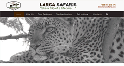Desktop Screenshot of largasafaris.com